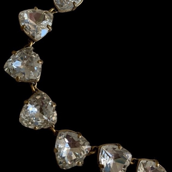 Vintage Estate Brilliant Crystal Collar Choker Necklace Jewelry - Picture 4 of 9